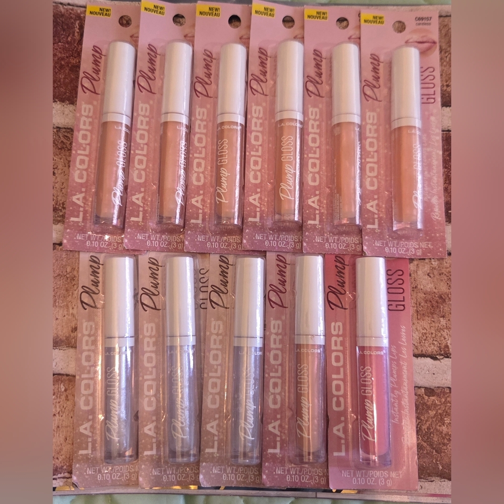L.A. Colors Plump Gloss Duo – Nude, Pale Pink & Peach Sheers